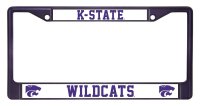 K-State Wildcats Anodized Purple License Plate Frame