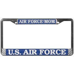 U.S. Air Force Mom Chrome License Plate Frame  Free SCREW Caps with this Frame