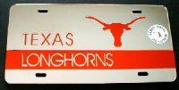 Texas Longhorns Laser Team Plate