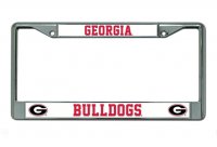 Georgia Bulldogs Chrome License Plate Frame