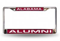 Alabama Crimson Tide Alumni Laser Chrome License Plate Frame