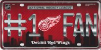 Detroit Red Wings #1 Fan License Plate
