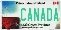Prince Edward Island Canada Photo License Plate