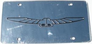 Thunderbird Silver Laser Cut License Plate
