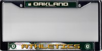 Oakland Athletics Chrome License Plate Frame