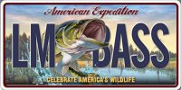 American Expedition LM BASS Photo License Plate