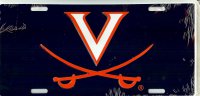 Virginia Cavaliers Blue License Plate