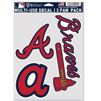 Atlanta Braves 3 Fan Pack Decals