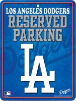 Los Angeles Dodgers Metal Reserved Parking Sign