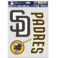 San Diego Padres 3 Fan Pack Decals