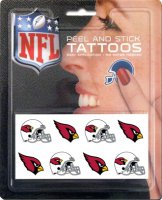 Arizona Cardinals 8-PC Peel and Stick Tattoo Set
