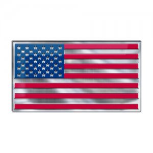 American Flag Color Emblem