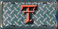 Texas Tech Red Raiders Diamond License Plate