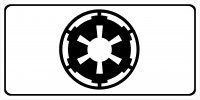 Galactic Empire Star Wars Photo License Plate