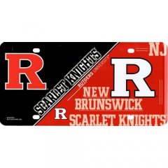 Rutgers Scarlet Knights Metal License Plate