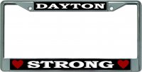 Dayton Strong Chrome License Plate Frame