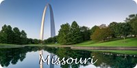 Missouri Gateway Arch Photo License Plate
