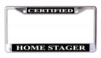 Certified Home Stager Chrome License Plate Frame