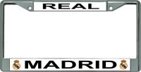 Real Madrid Chrome License Plate Frame