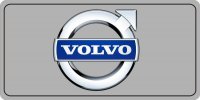 Volvo Logo On Grey Photo License Plate