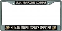 U.S. Marine Corps Human Intelligence Officer Chrome Frame