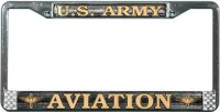 U.S. Army Aviation License Plate Frame