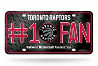 Toronto Raptors #1 Fan Metal License Plate