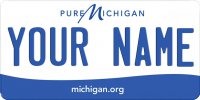 Pure Michigan Blank Photo License Plate