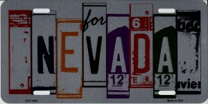 Nevada Cut Style Metal License Plate