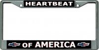Heartbeat Of America #2 Chrome License Plate Frame