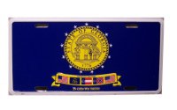 Georgia State Seal 1776 Metal License Plate