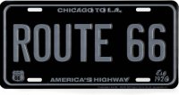 Route 66 Tactical Metal License Plate