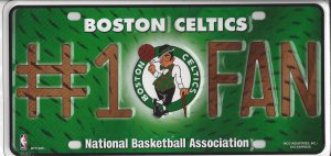 Boston Celtics #1 Fan License Plate