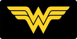 Wonder Woman Logo Photo LICENSE PLATE