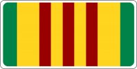 Vietnam Veteran Flag Photo License Plate