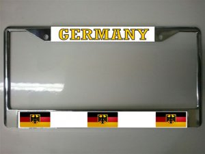 German Flag Photo License Plate Frame