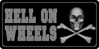 Hell On Wheels Photo License Plate