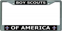 Boy Scouts Of America Chrome License Plate Frame