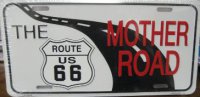 Route 66 - The Mother Road License Plate