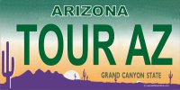 Arizona TOUR AZ Photo License Plate
