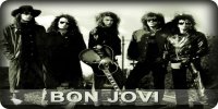 Bon Jovi Band Members Photo License Plate