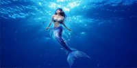 Mermaid Underwater Photo License Plate