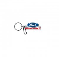 Ford Racing Enamel Keychain