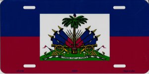 Haiti FLAG Metal License Plate