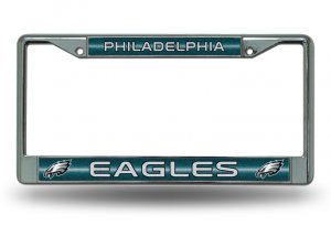 Philadelphia Eagles Glitter Chrome License Plate Frame