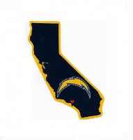 Los Angeles Chargers Home State Vinyl Sticker