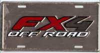 Ford FX4 Off Road License Plate