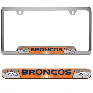Denver Broncos Premium Stainless License Plate Frame