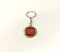Fiat Color Logo Metal Key Chain