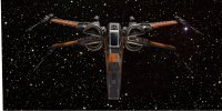 Poe's X-Wing Star Wars Photo License Plate